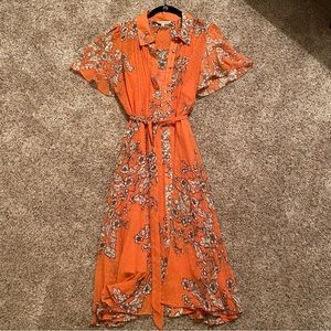 Floral Mid Length Dress
